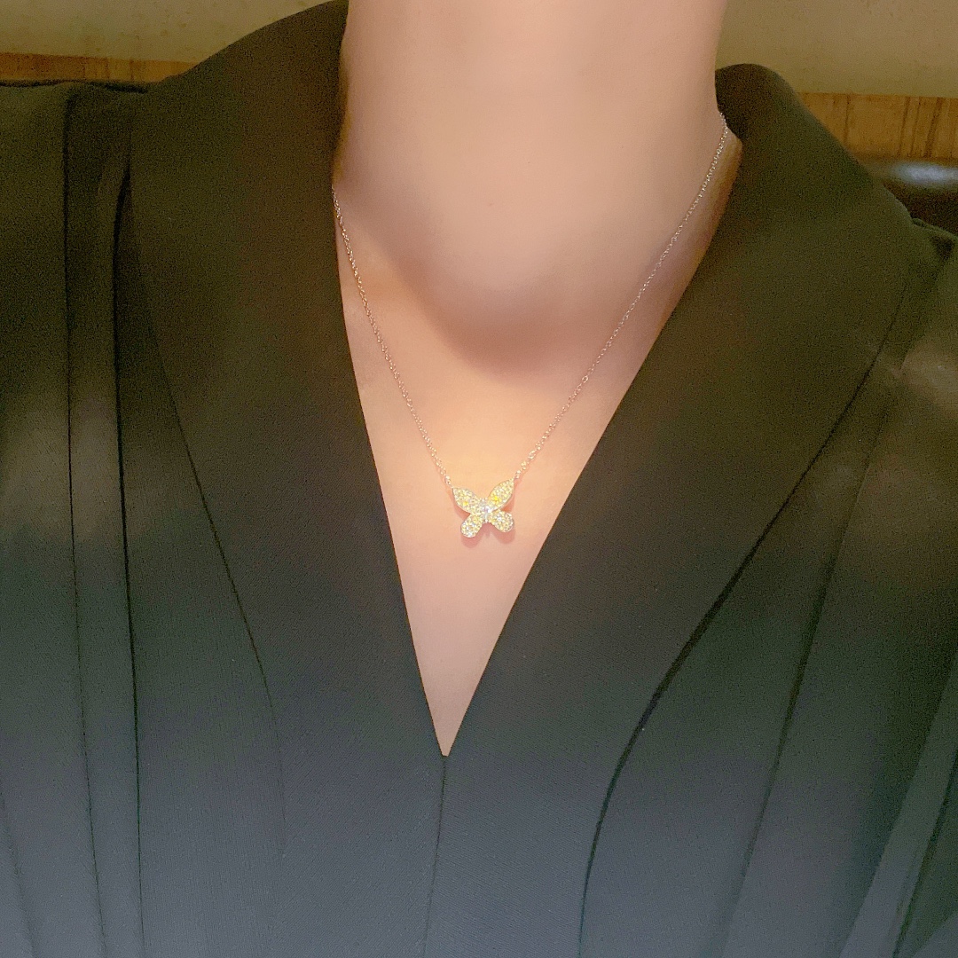 18K 하이엔드 미러급 그라프 버터플라이 목걸이 (구성품 풀박스)