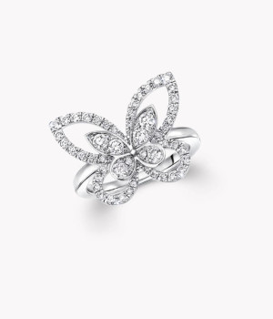 18K 하이엔드 미러급 그라프 버터플라이 실루엣 반지 RGR370