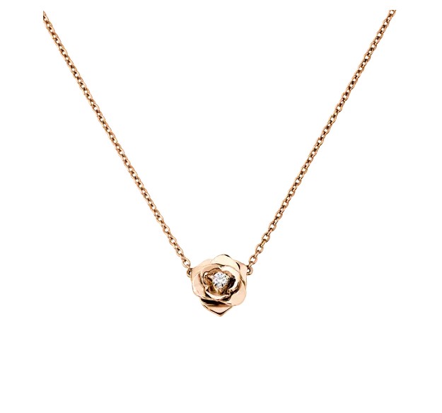 18K 하이엔드 미러급 피아제 로즈 펜던트 목걸이 G33U0081