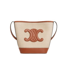 셀린느 퀴르 트리옹프 버킷백 스몰 (탠)