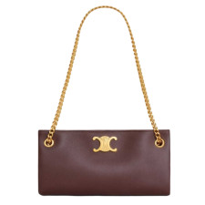 셀린느 뉴스페이퍼 트리오페 체인 백 미디움 (체스트넛)