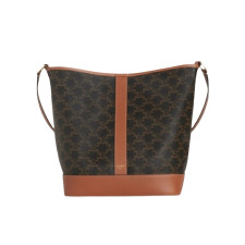 셀린느 버킷백 미디엄 (탠/트리옹프 캔버스)