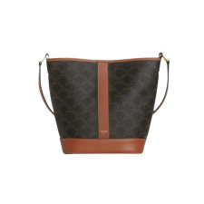 셀린느 버킷백 스몰 (탠/트리옹프 캔버스)