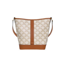 셀린느 버킷백 스몰 (화이트/트리옹프 캔버스)
