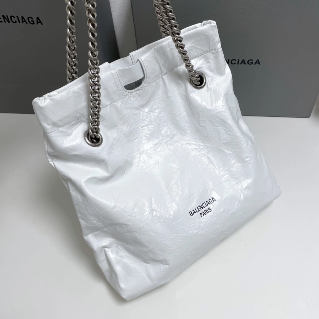 발렌시아가 크러쉬 체인 토트백