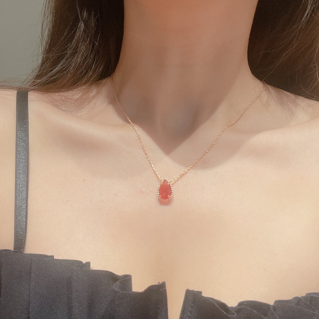 18K 하이엔드 미러급 부쉐론 쎄뻥보햄 로돌라이트 S모티브 목걸이 (구성품 풀박스)