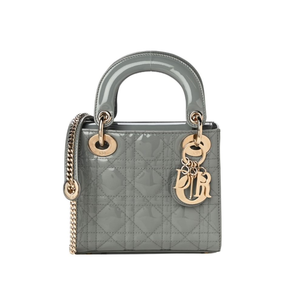 디올 레이디 디올 미니 백 그레이 페이던트