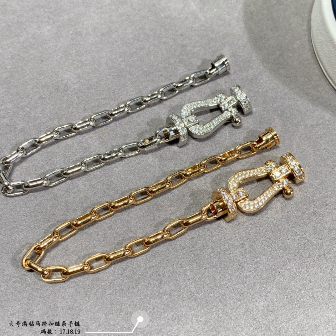 18K 하이엔드 미러급 프레드 포스텐 라지 팔찌 (구성품 풀박스)