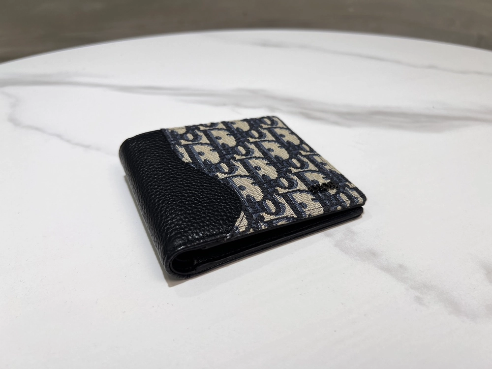 디올 새들 2단 오블리크 남성 반지갑