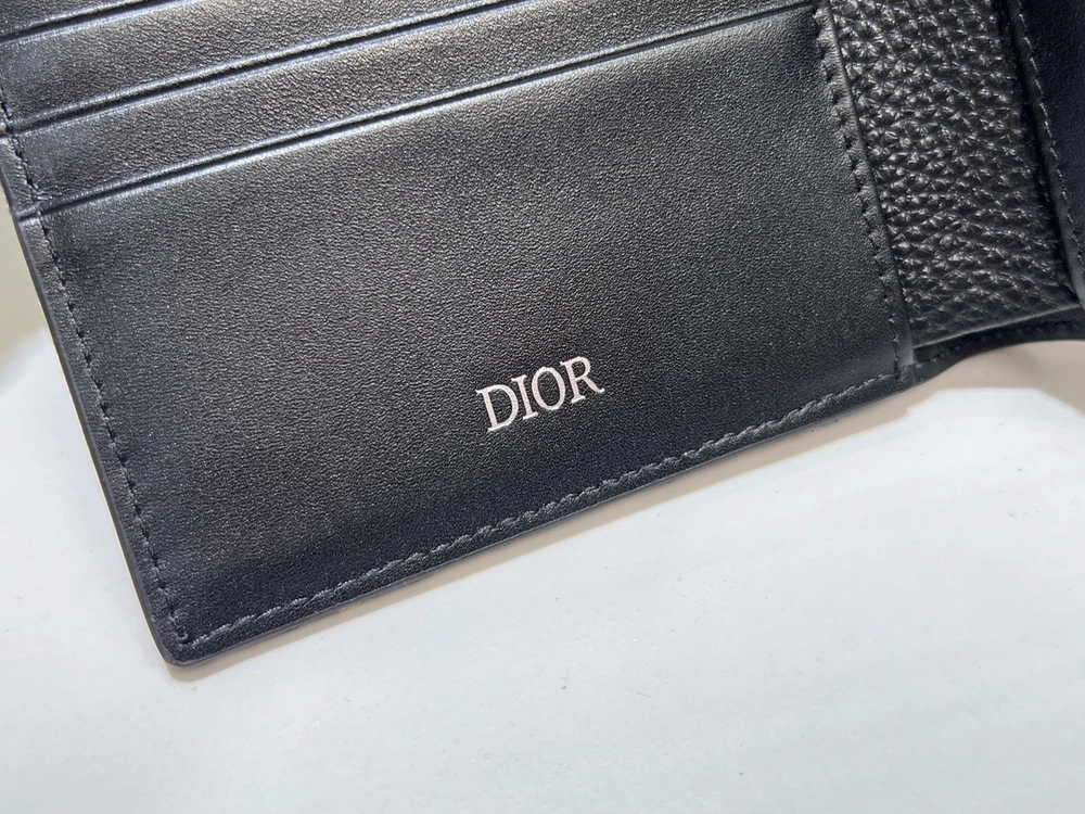 디올 새들 2단 오블리크 남성 반지갑