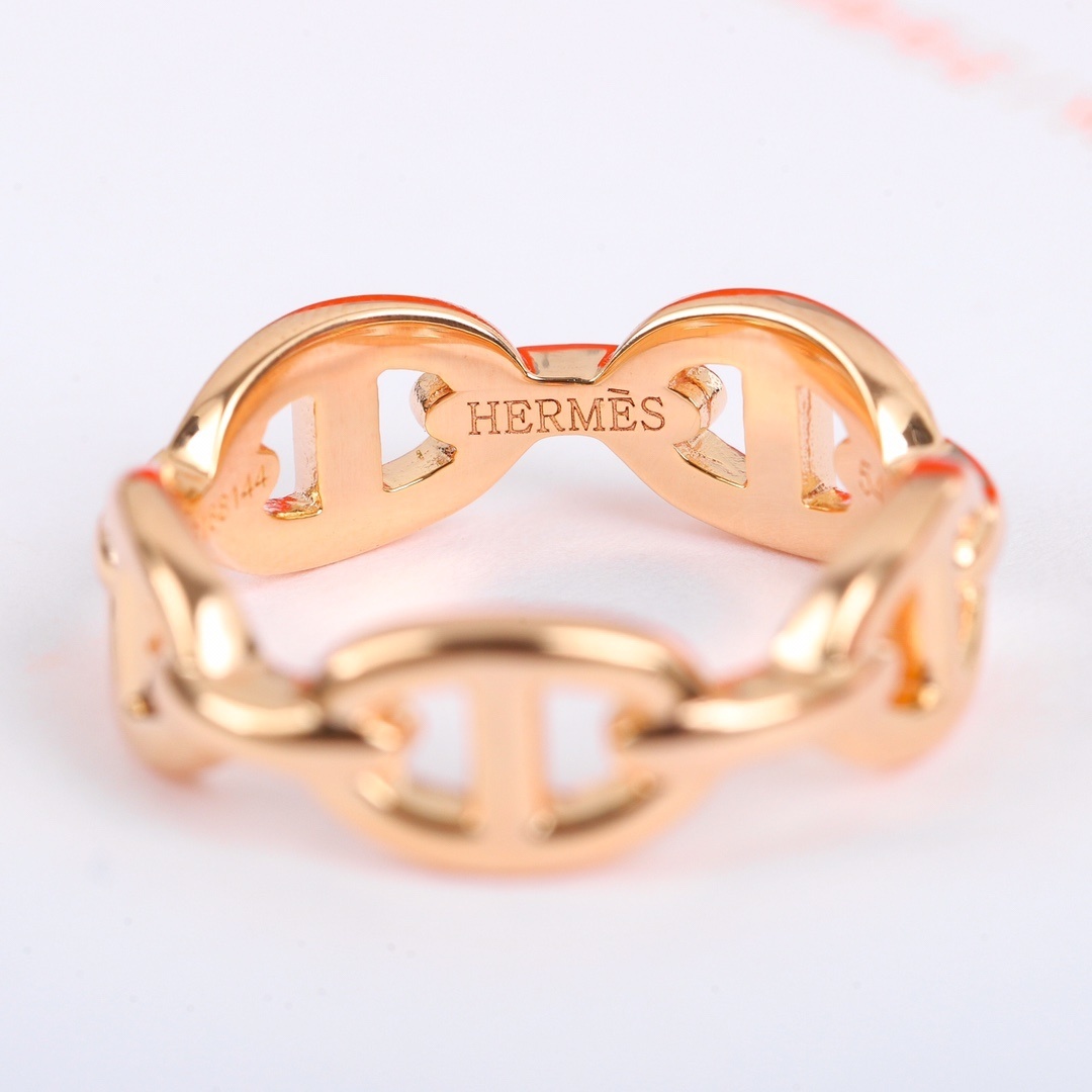 18K 하이엔드 미러급 에르메스 샹달 반지 (구성품 풀박스)