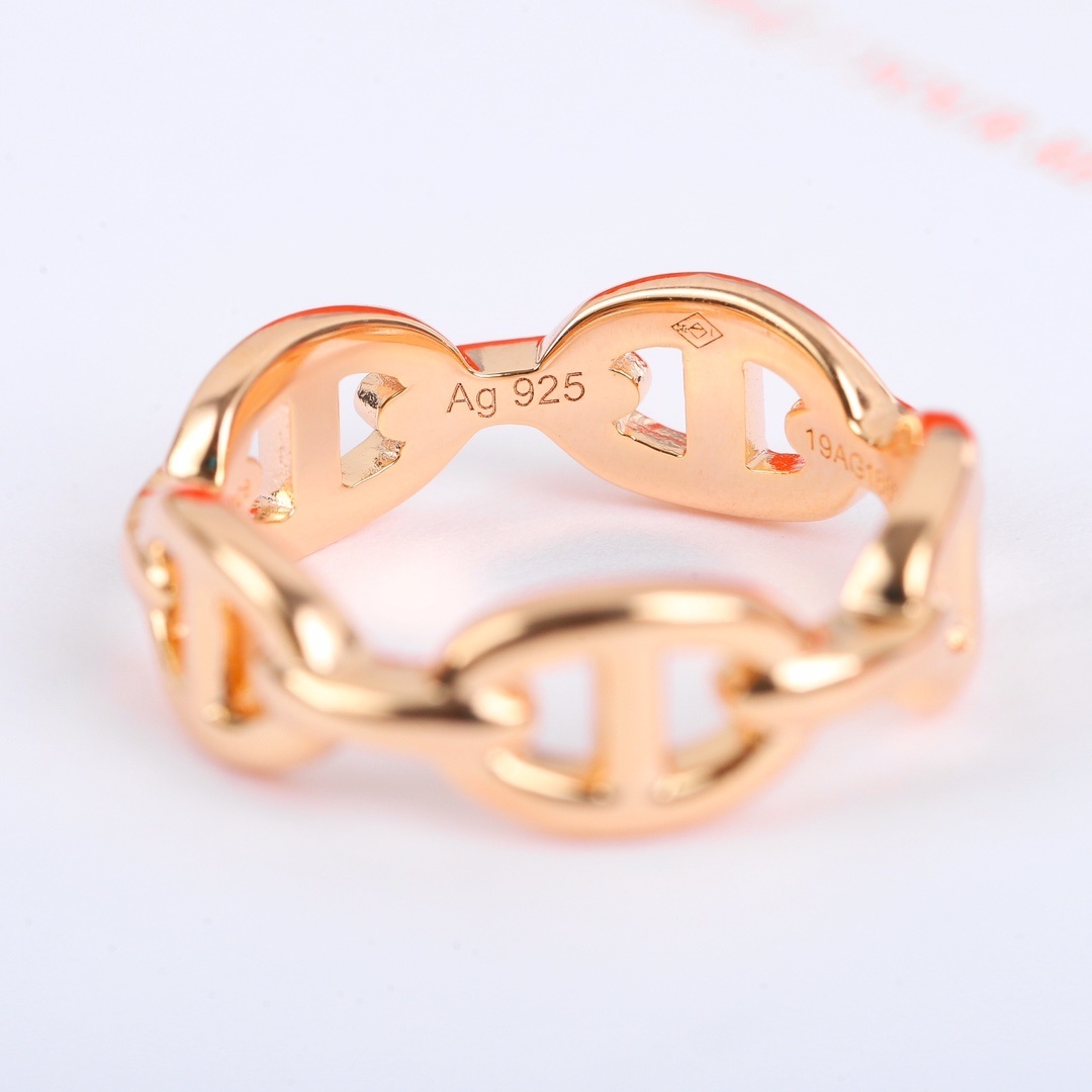 18K 하이엔드 미러급 에르메스 샹달 반지 (구성품 풀박스)