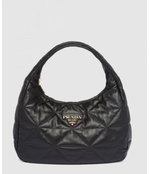 프라다 라지 탑스티치 나파 가죽 호보백 1BC183