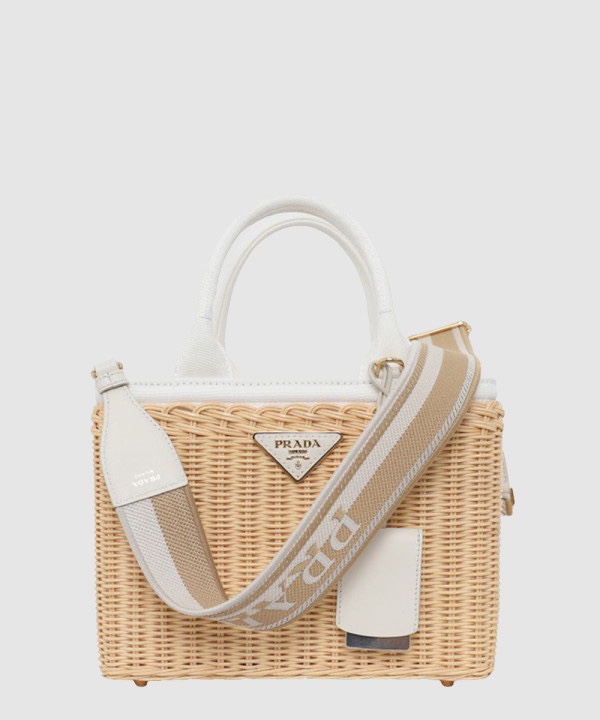 프라다 라피아 바스켓 토트백 1BG835