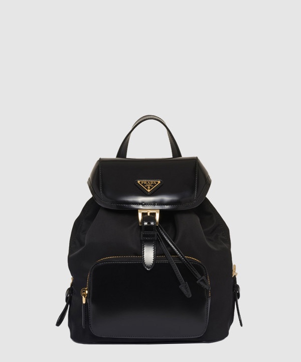 프라다 리나일론 브러시드 레더 백팩 1BZ074