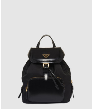 프라다 리나일론 브러시드 레더 백팩 1BZ074
