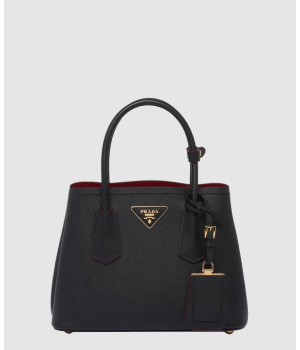 프라다 더블 미니 사피아노 레더 토트백 1BG443
