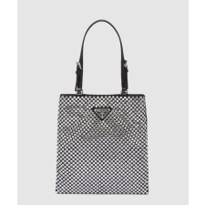 프라다 크리스탈 새틴 토트백 1BA253