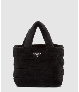 프라다 시어링 삼각로고 토트백 1BG378