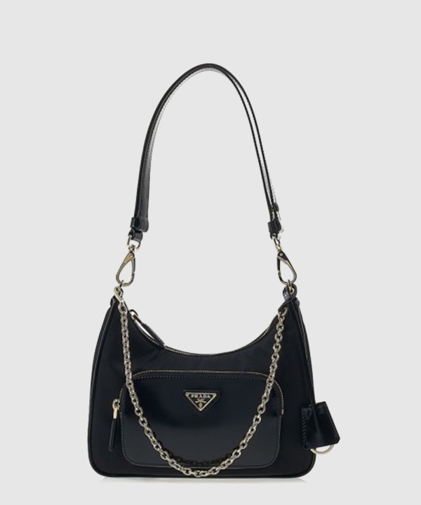 프라다 리나일론 브러쉬드 미니 숄더백 1BC198