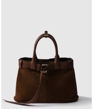 프라다 버클 벨트 미디움 스웨이드백 1BA434