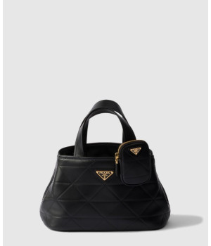 프라다 스몰 퀄팅 레더 토트백 1BG548