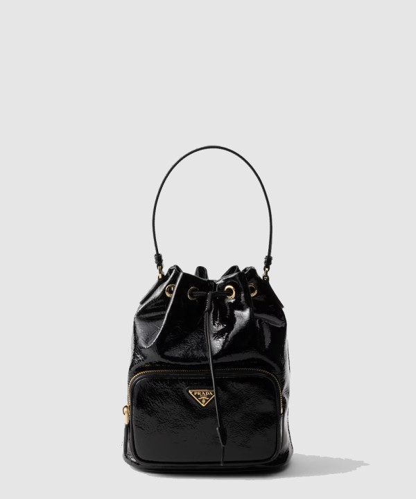 프라다 나플락 페이던트 레더 버킷백 1BH038