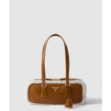 프라다 미디엄 시어링 토트백 1BB124