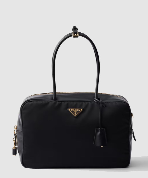 프라다 리나일론 패드락 라지 탑 핸들백 1BB131