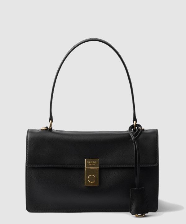 프라다 소프트 사운드 레더 숄더백 1BN023