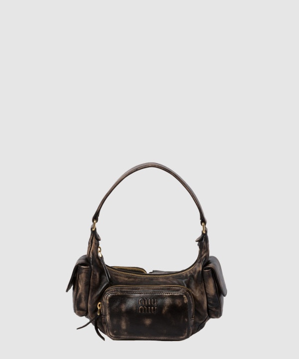 미우미우 레더 포켓 숄더백 5BC146