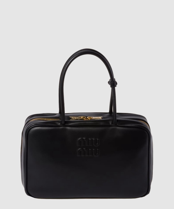 미우미우 레더 보 토트백 5BB117