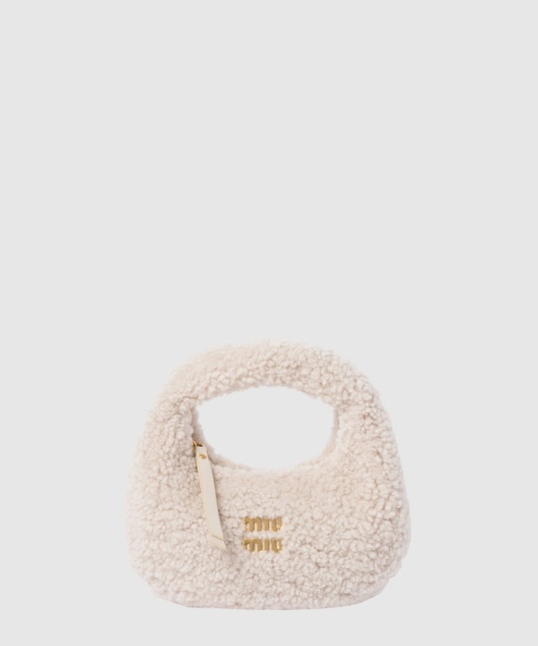 미우미우 완더 시어링 호보백 5BP078