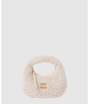 미우미우 완더 시어링 호보백 5BP078