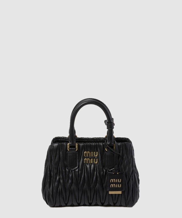 미우미우 마테라쎄 나파 레더 핸드백 5BA259