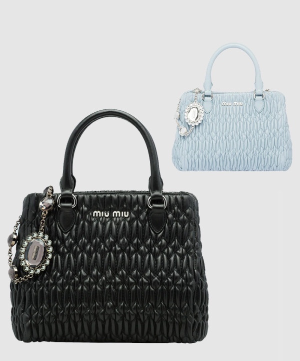 미우미우 크리스탈 클로케 토트백 5BA067