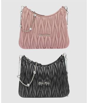 미우미우 마테라쎄 크리스탈 숄더백 5BH189