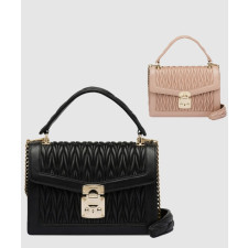 미우미우 컨피덴셜 마테라쎄 탑 핸들백 5BA094