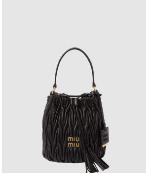 미우미우 마테라쎄 나파 레더 버킷백 5BE084