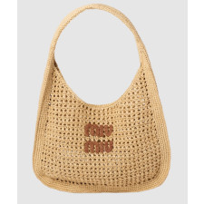 미우미우 라피아 패브릭 호보백 5BC116