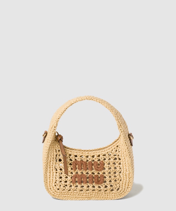 미우미우 완더 패브릭 라탄백 5BC125