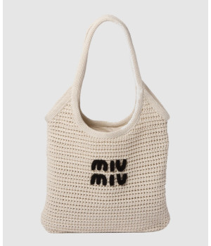 미우미우 아이비 위빙 토트백 5BG231