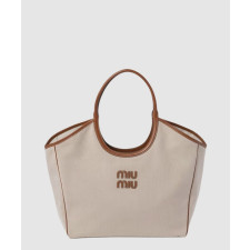 미우미우 아이비 캔버스 토트백 5BG276