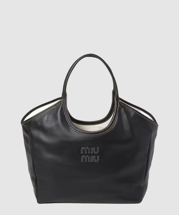 미우미우 아이비 레더 토트백 5BG286