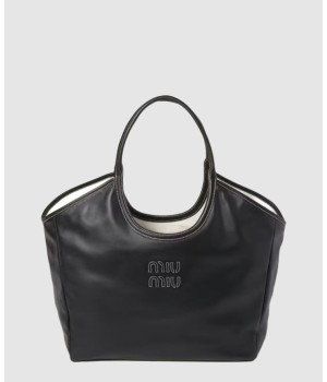 미우미우 아이비 레더 토트백 5BG286