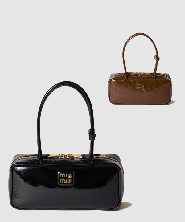 미우미우 나플락 페이던트 보 레더 토트백 5BB173