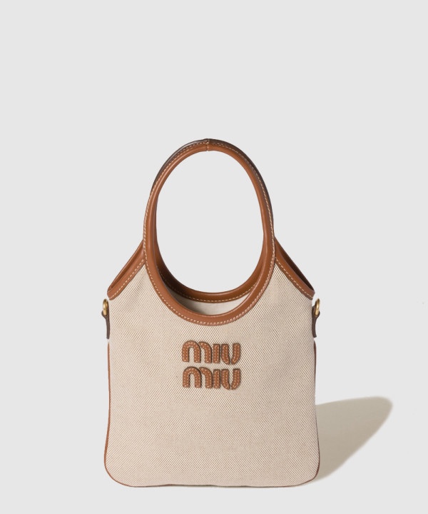 미우미우 캔버스 아이비 토트백 5BA281