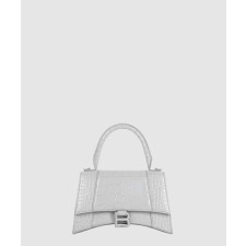 발렌시아가 아워글래스 스몰 크로커다일 엠보싱 핸드백 593546