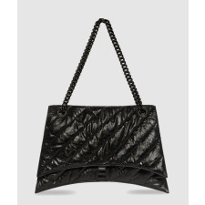 발렌시아가 크러쉬 숄더백 라지 블랙 716332