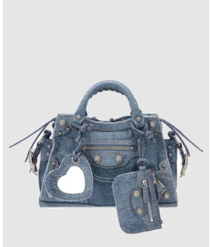 발렌시아가 네오 카골 XS 데님 핸드백 700940